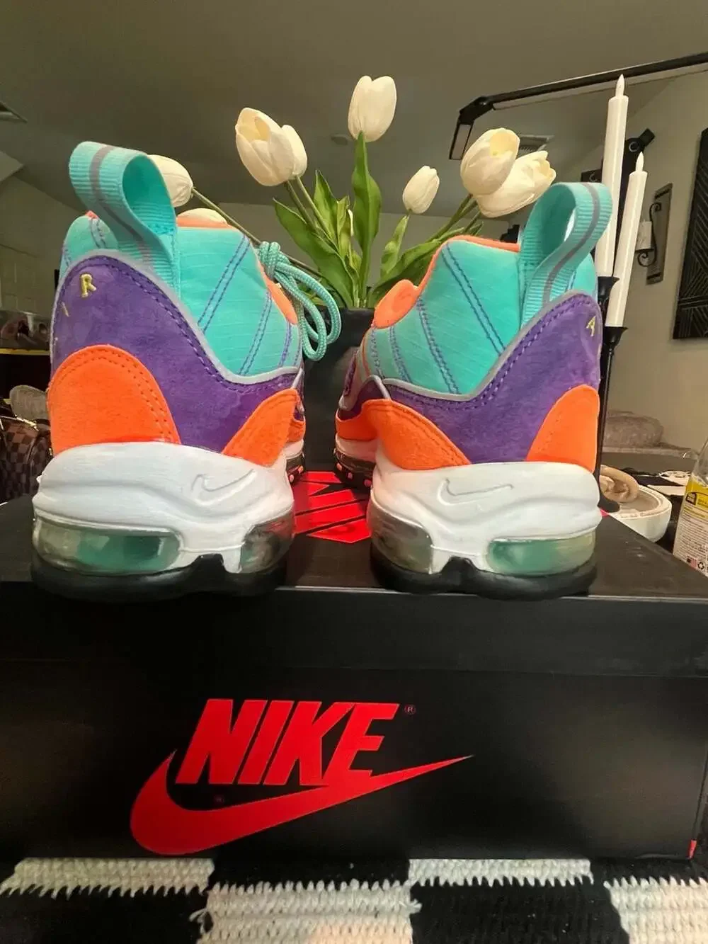 Nike Air Max 98 QS 'Cone' (Tour Yellow/Hyper Grape)